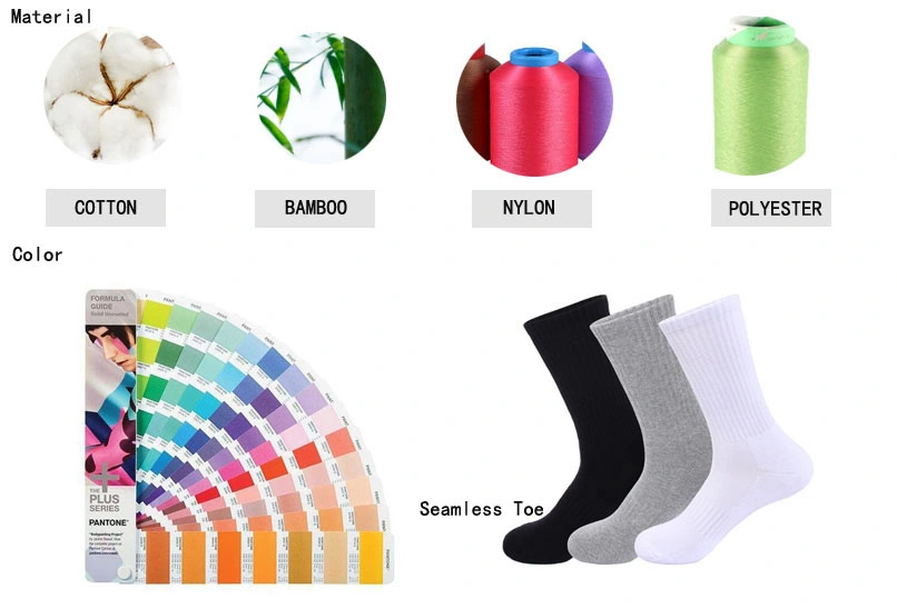 Custom Ready Prime Quality Logo Printed Combed Cotton Socks Fashion Design Mens Happy Socks
