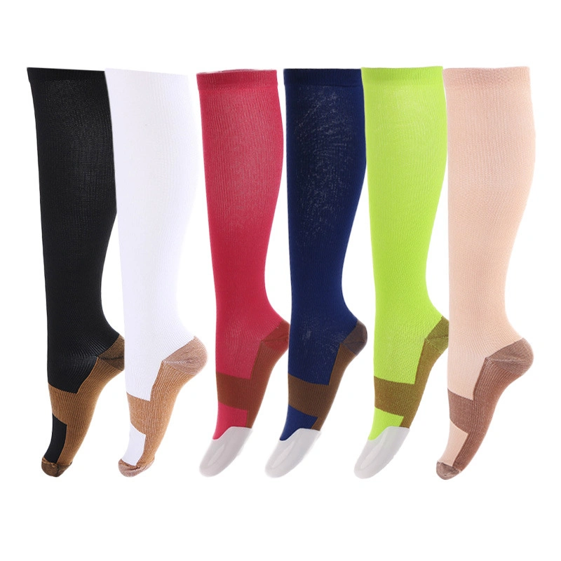 Best for 20-30 Mmhg Copper Anti-Bacterial Running Athletic Flight Travel Sport Fashion Men Sock Compression Socks