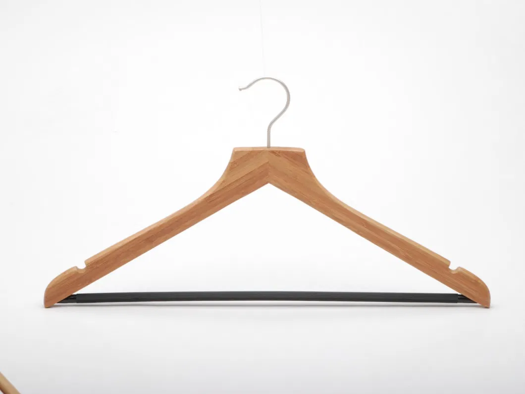 Ecological Bamboo Shirt/Trousers Hanger with Clips