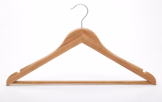 Ecological Bamboo Shirt/Trousers Hanger with Clips